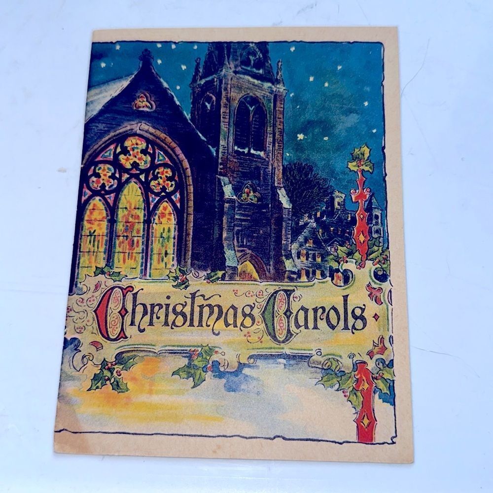 Vintage promotional Christmas Carols small book of holiday favorites‎